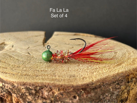 Hand tied GLOW in the DARK crappie jigs