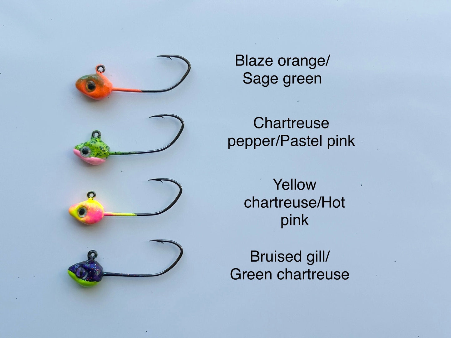 Minnow jig heads custom paint