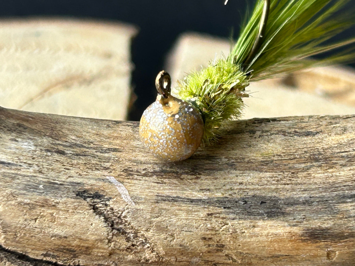 Hackle feather crappie jigs