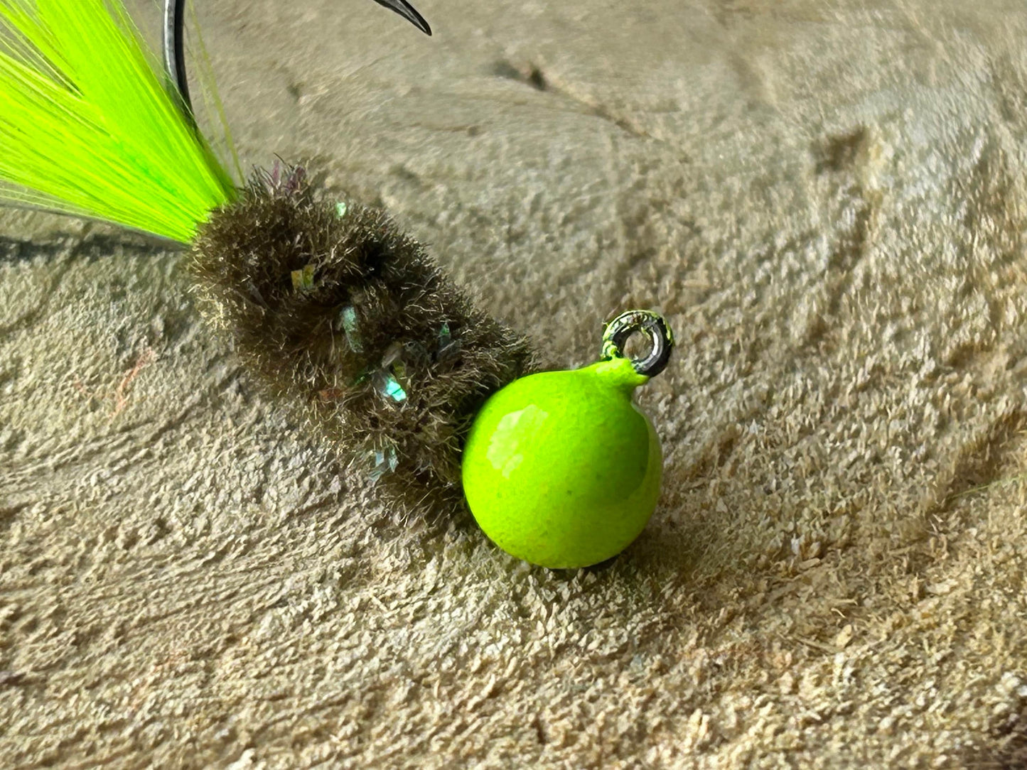 Hackle feather crappie jigs