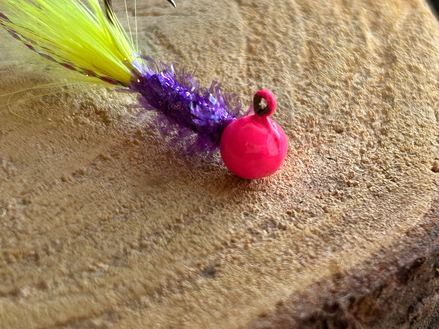 Hackle feather crappie jigs