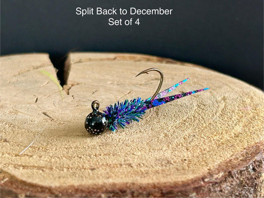 Split tail crappie jigs