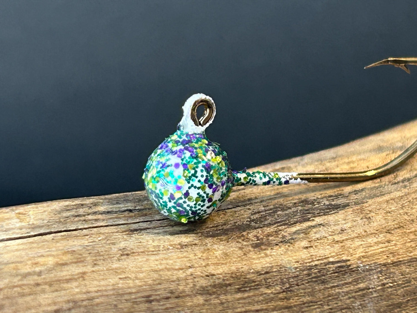 MARDI GRAS GLITTER ball jig heads