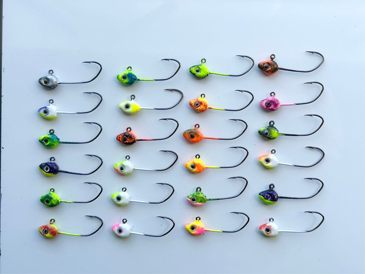 Minnow jig heads custom paint