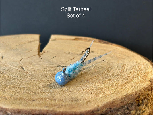 Split tail crappie jigs