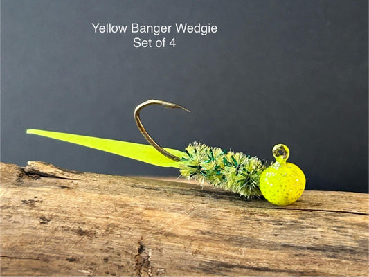 Wedge tail crappie jigs
