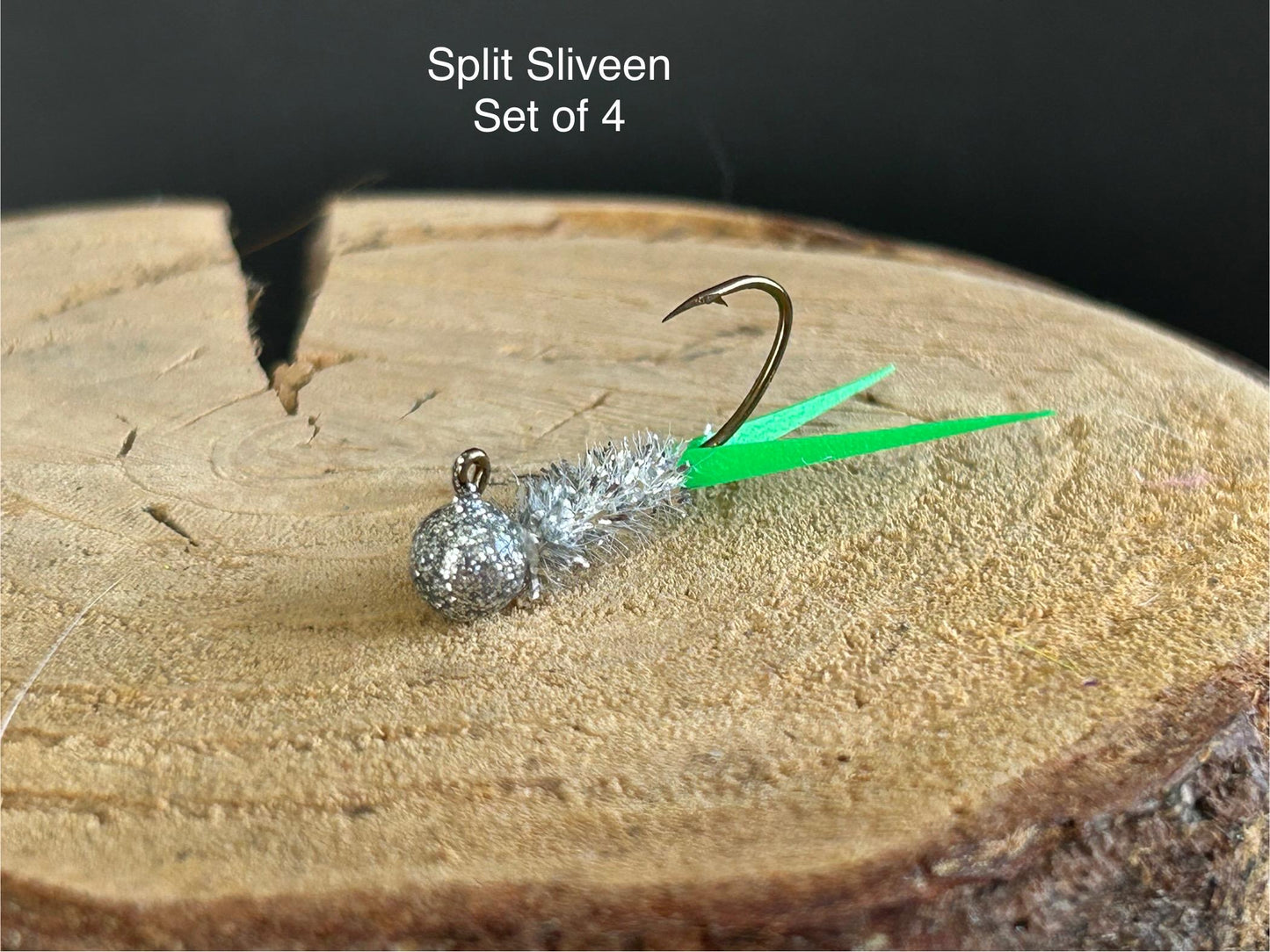 Split tail crappie jigs