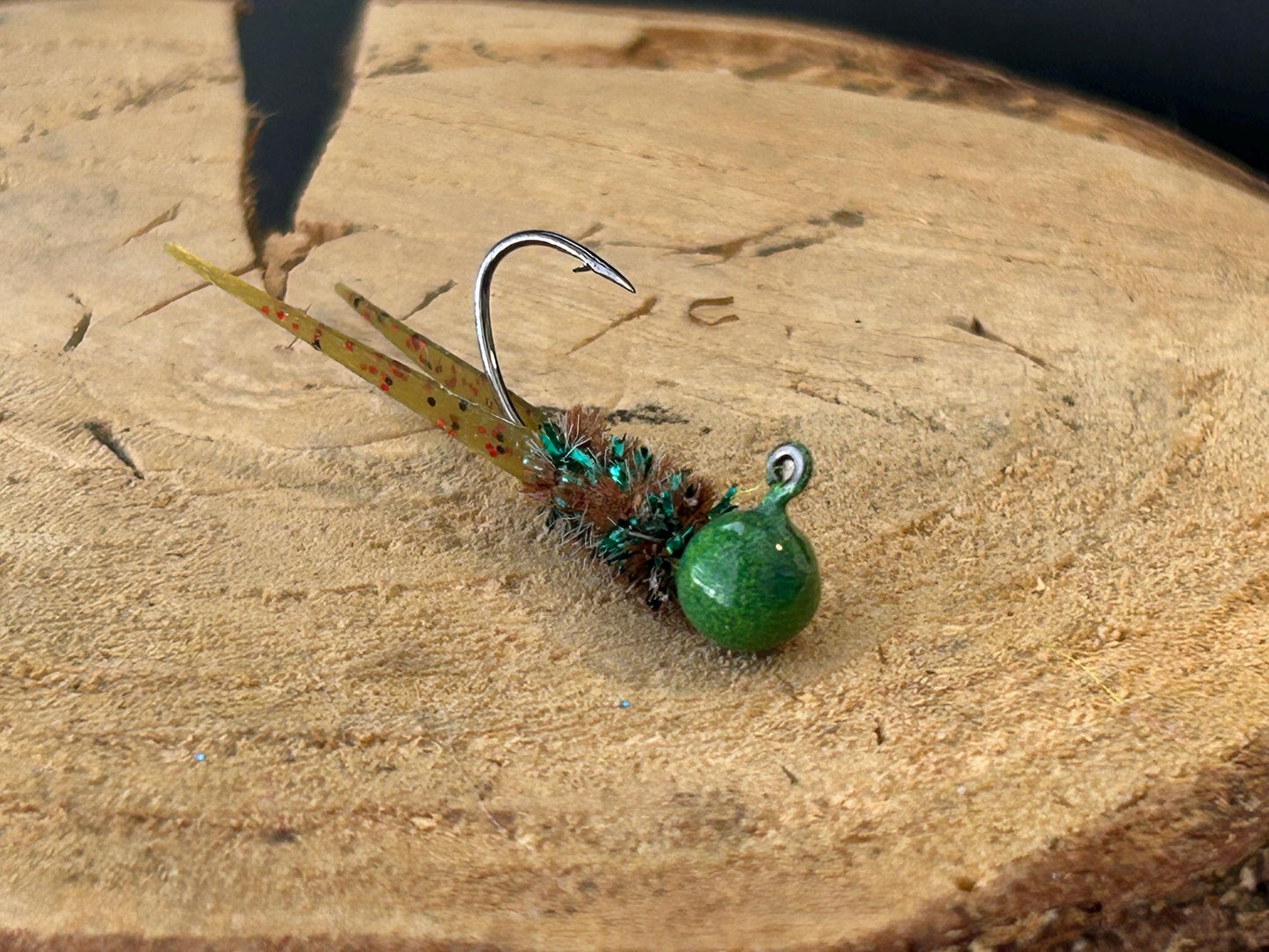 Split tail crappie jigs