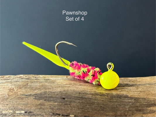 Wedge tail crappie jigs