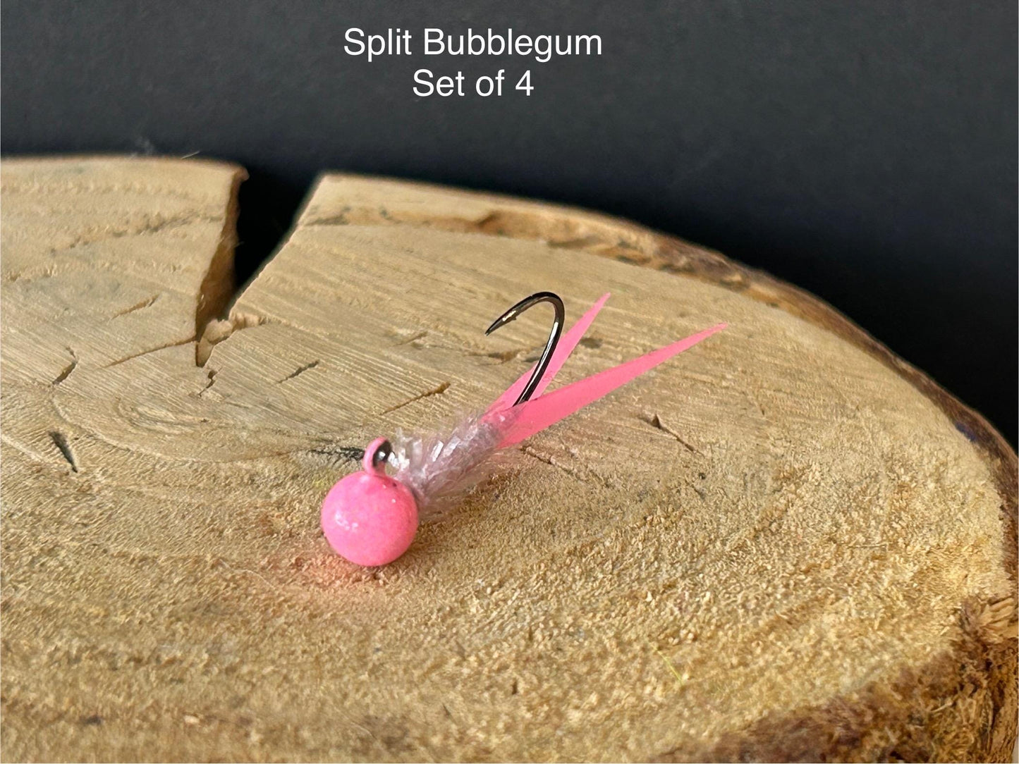 Split tail crappie jigs