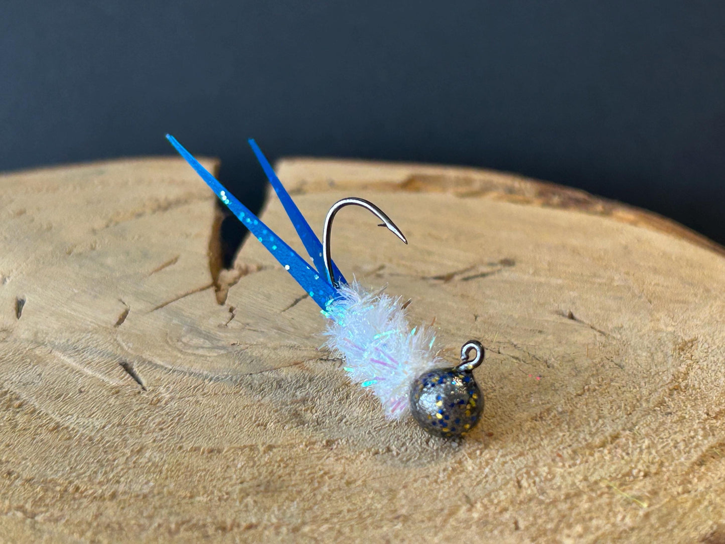 Split tail crappie jigs