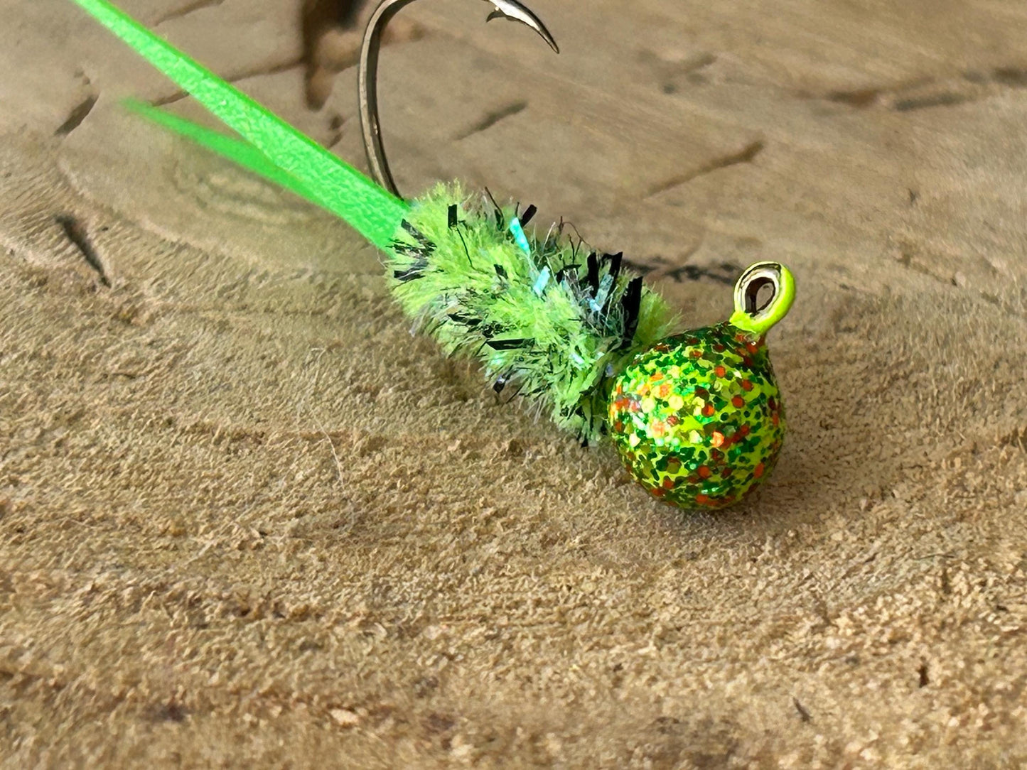 Split tail crappie jigs