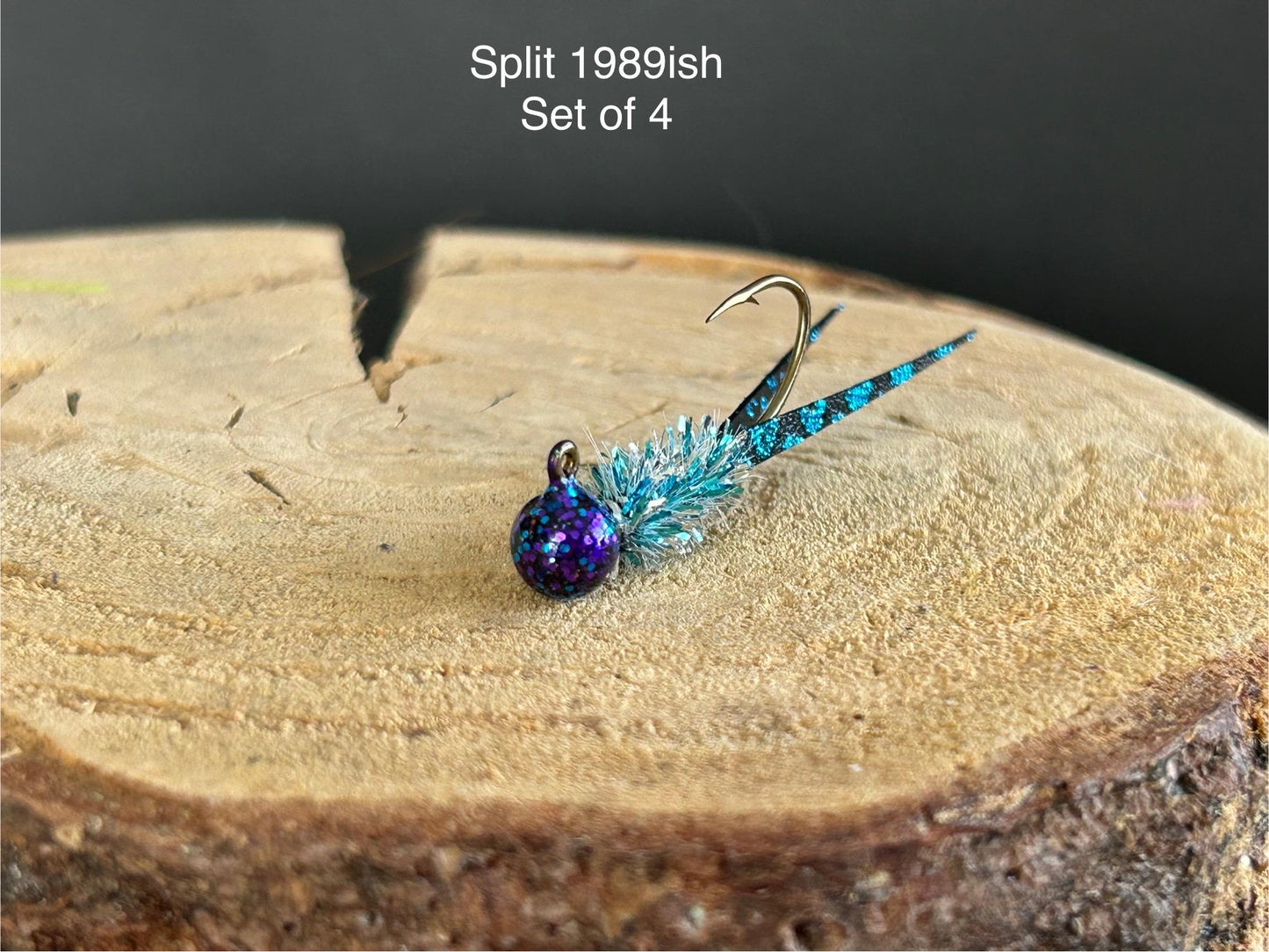 Split tail crappie jigs