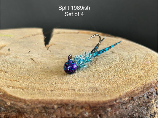 Split tail crappie jigs