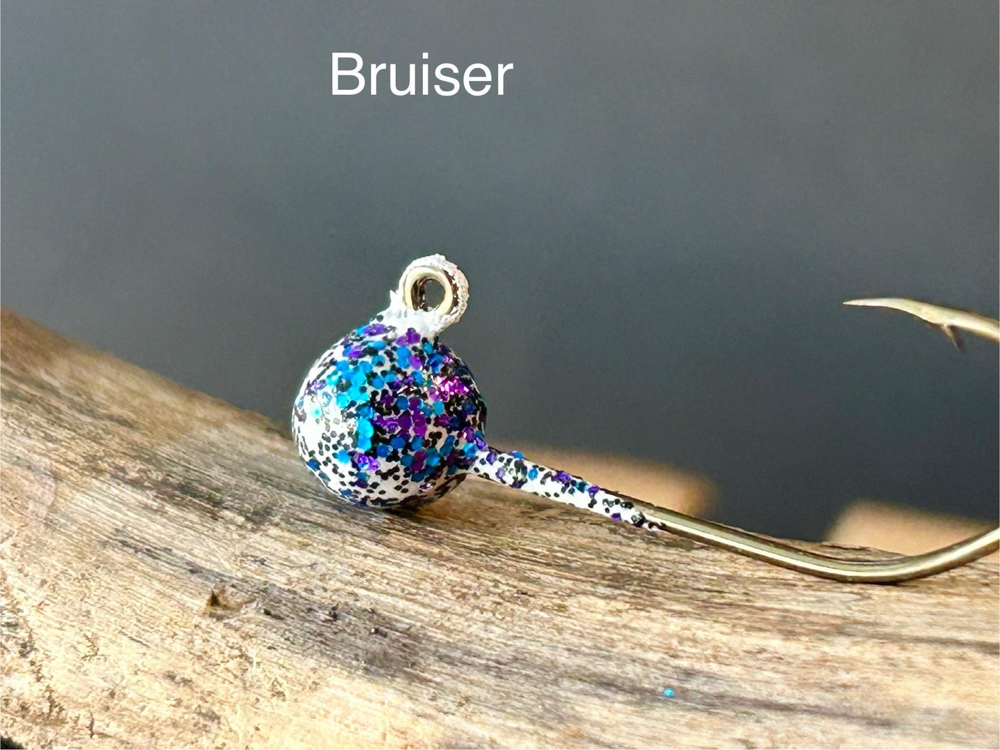 BRUISER GLITTER ball jig heads