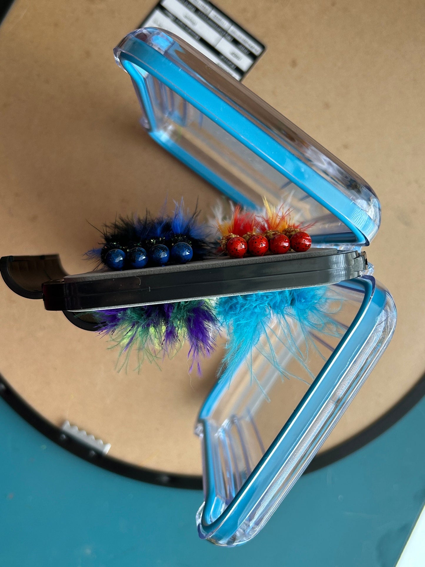 48 Hand tied marabou feather crappie jig box