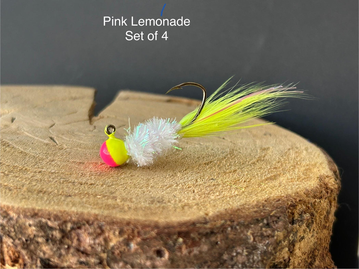 Hackle feather crappie jigs