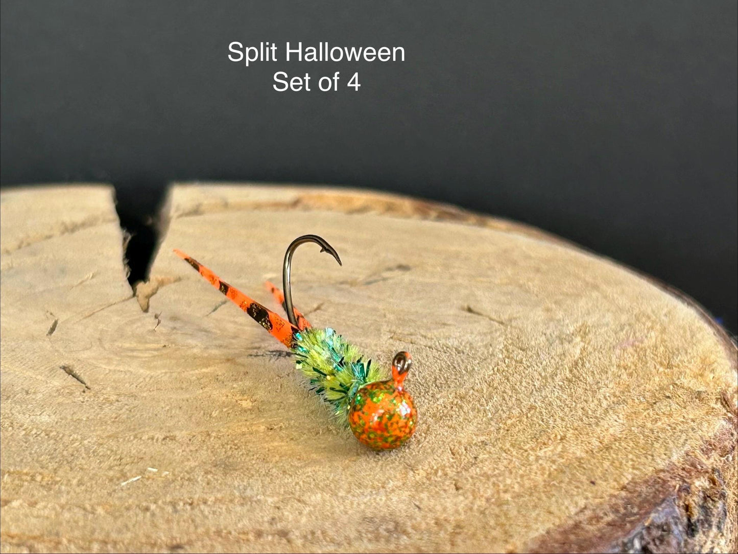 Split tail crappie jigs