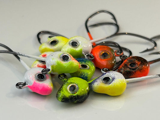 Minnow jig heads custom paint
