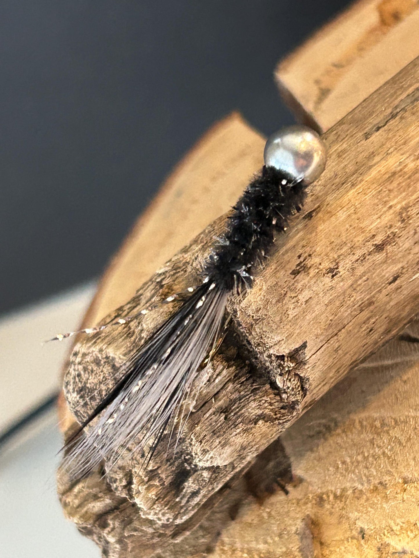 Hackle feather crappie jigs