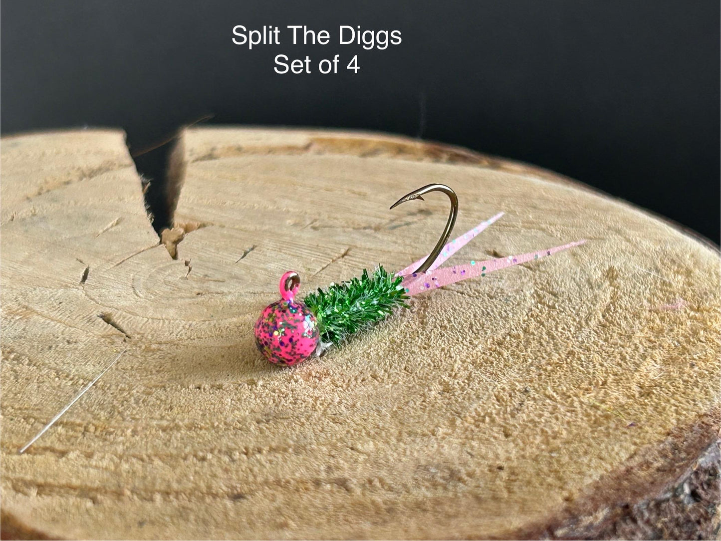 Split tail crappie jigs