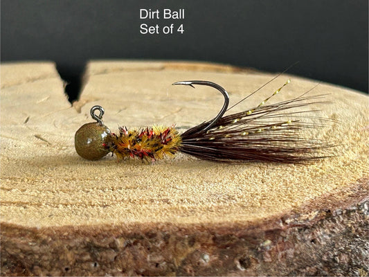 Hackle feather crappie jigs