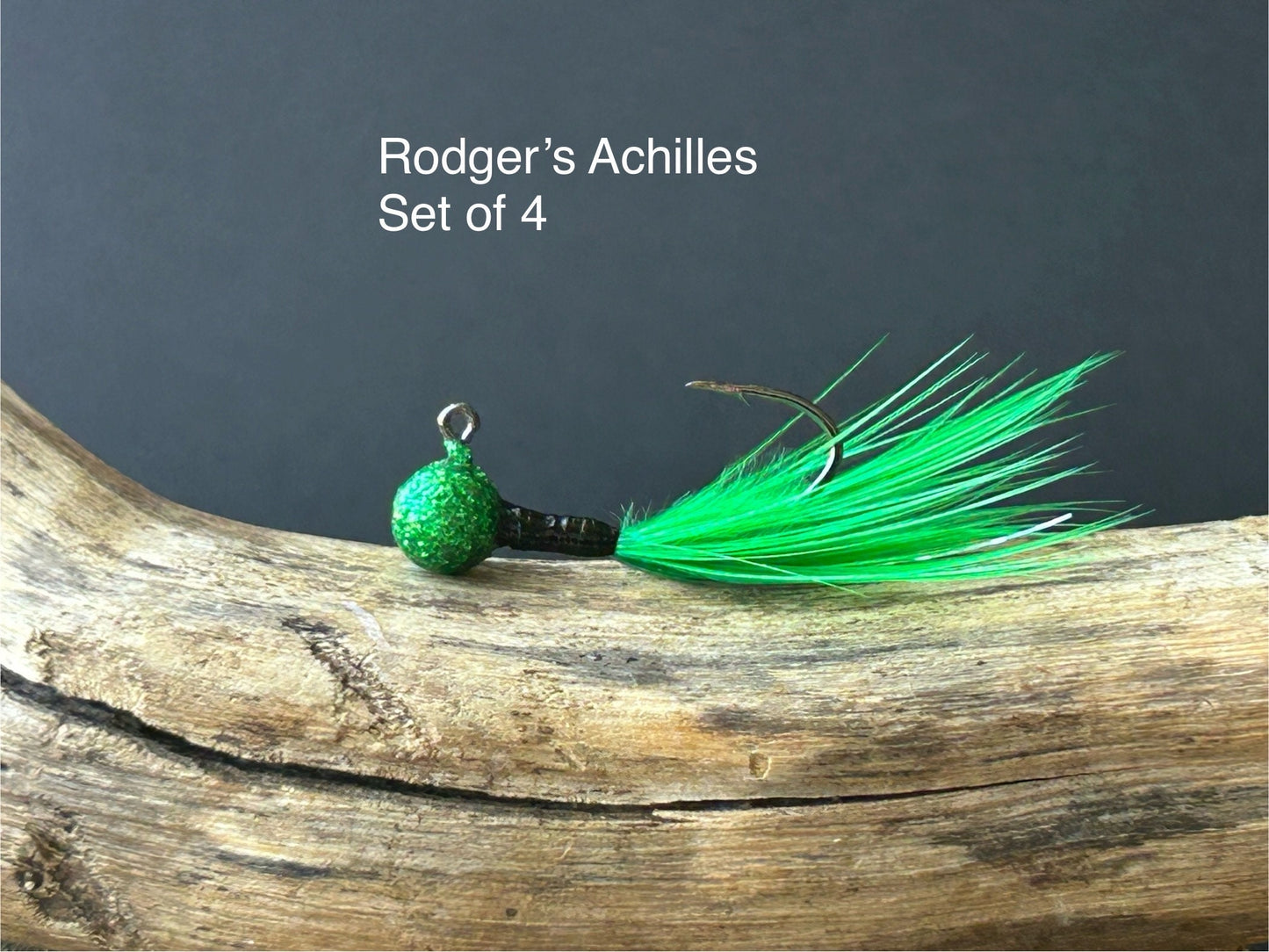 Hackle feather crappie jigs