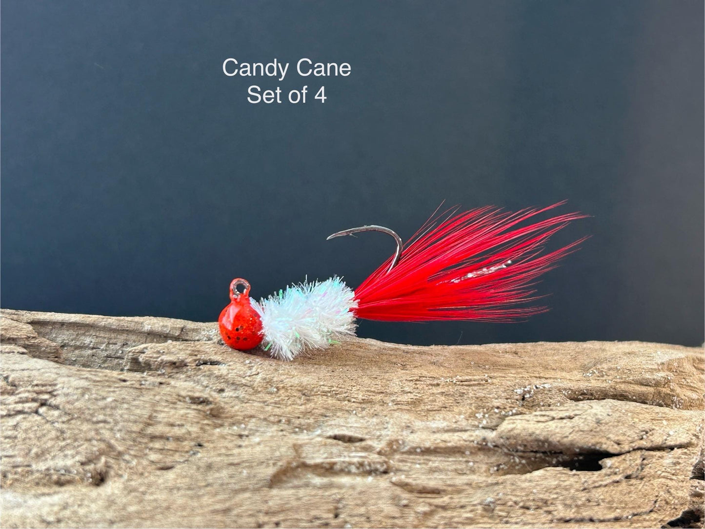 Hackle feather crappie jigs