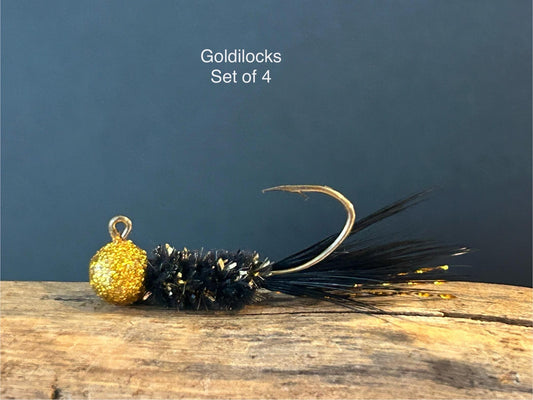 Hackle feather crappie jigs