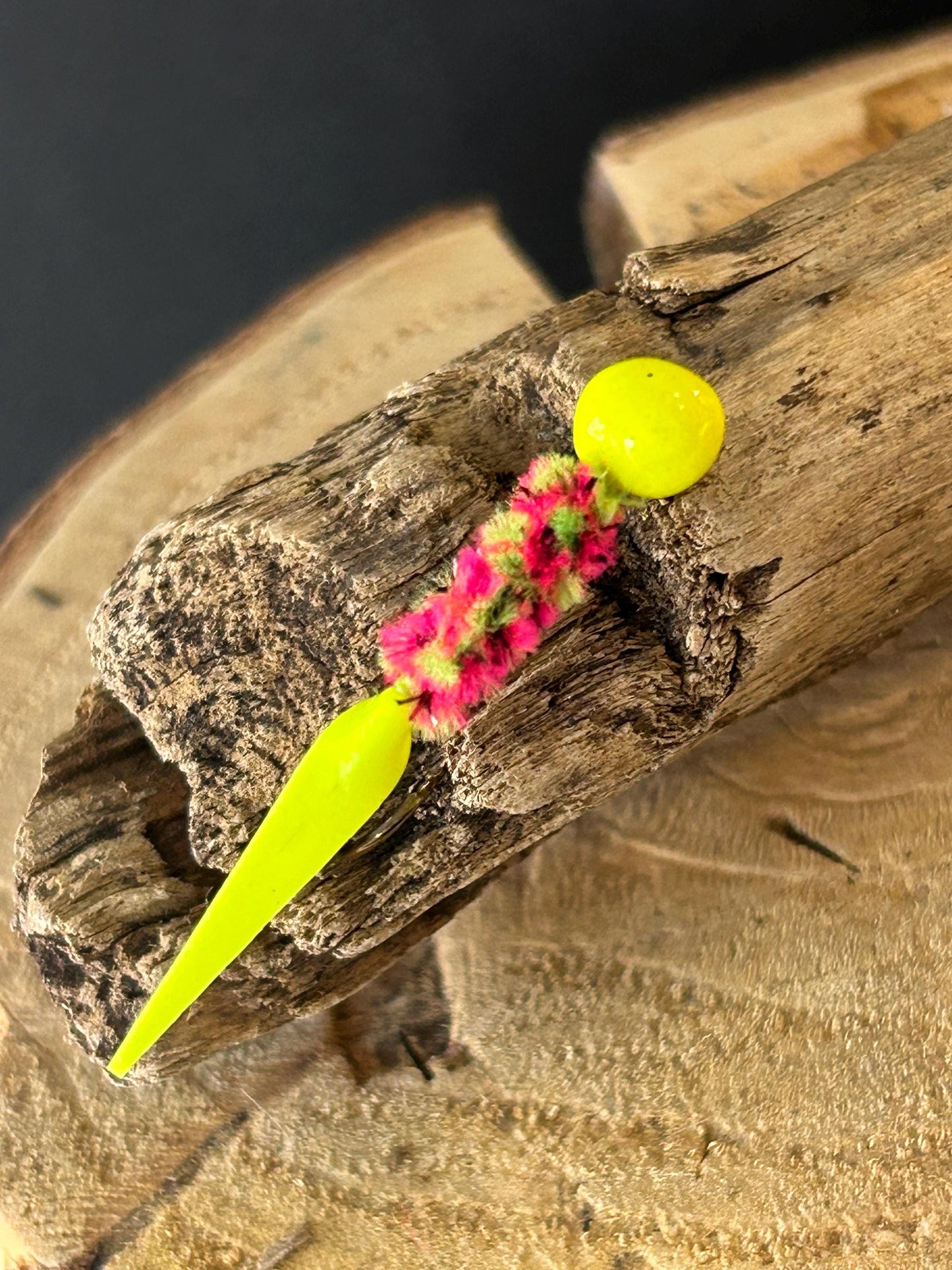 Wedge tail crappie jigs