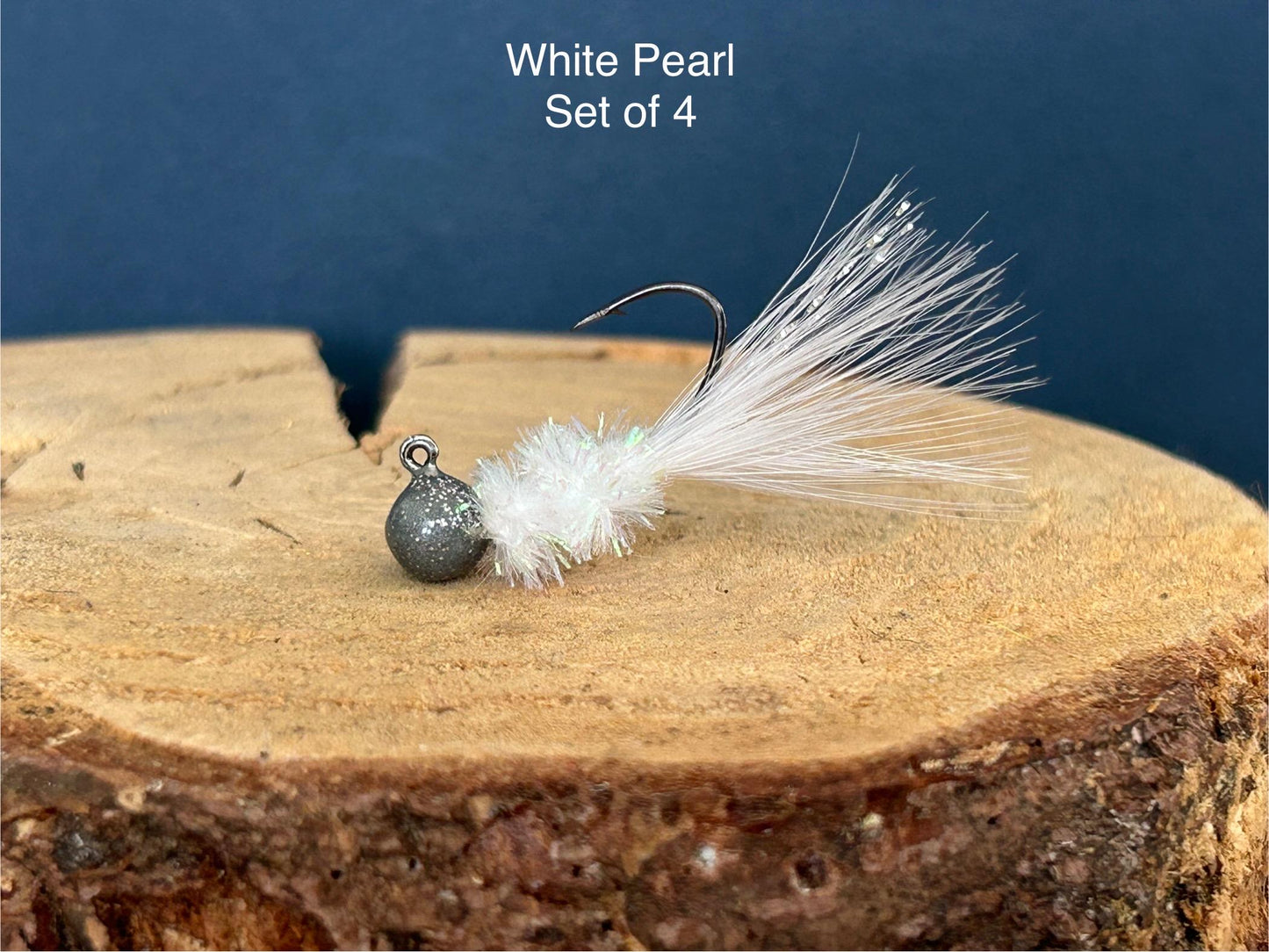 Hackle feather crappie jigs