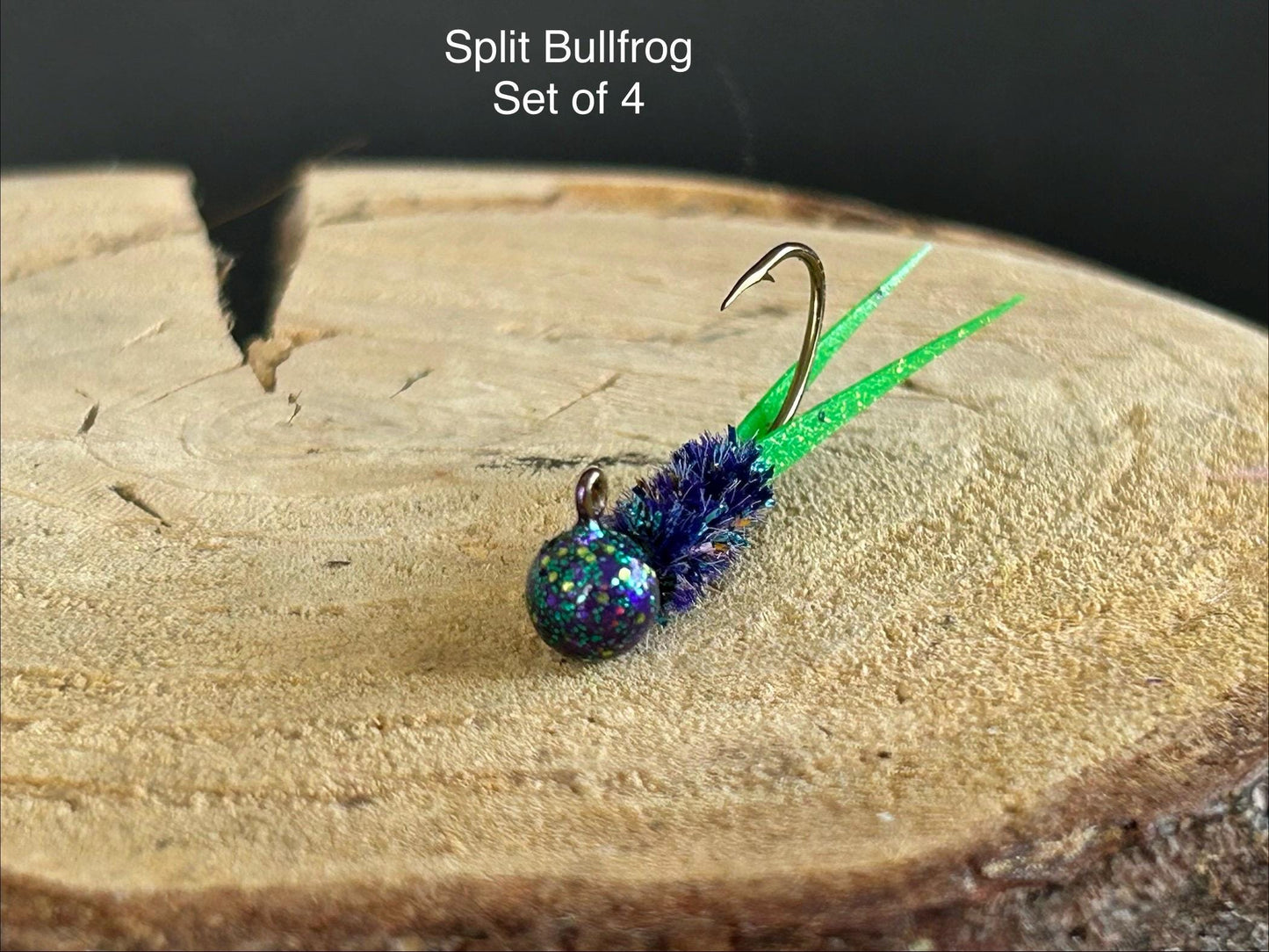 Split tail crappie jigs