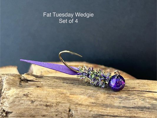 Wedge tail crappie jigs