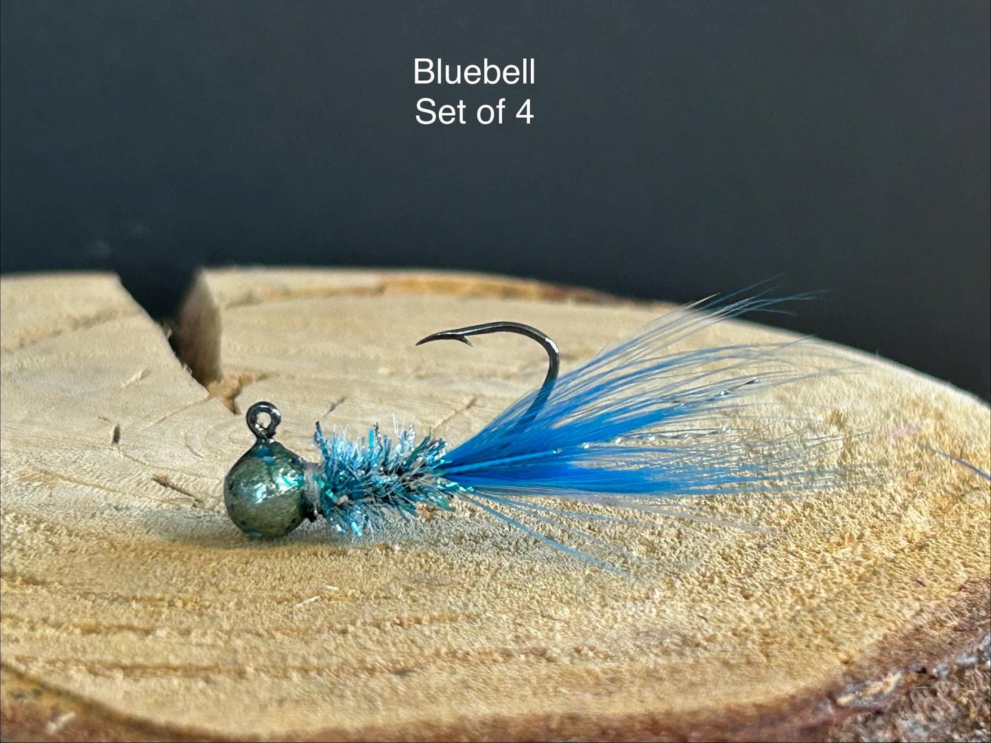 Hackle feather crappie jigs