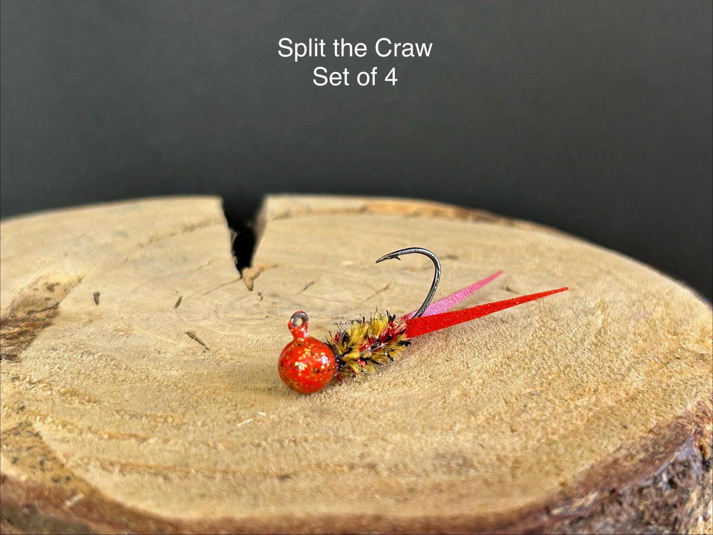 Split tail crappie jigs