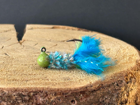 Marabou feather crappie jigs