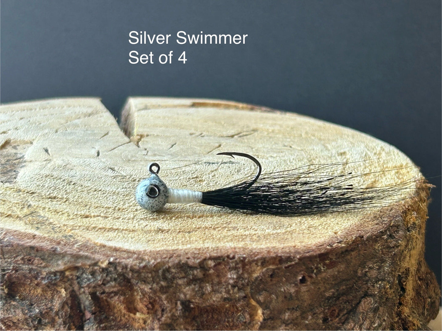 Hackle feather crappie jigs