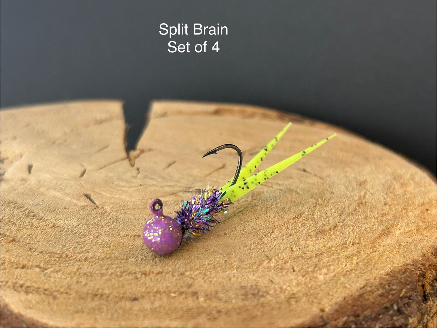 Split tail crappie jigs
