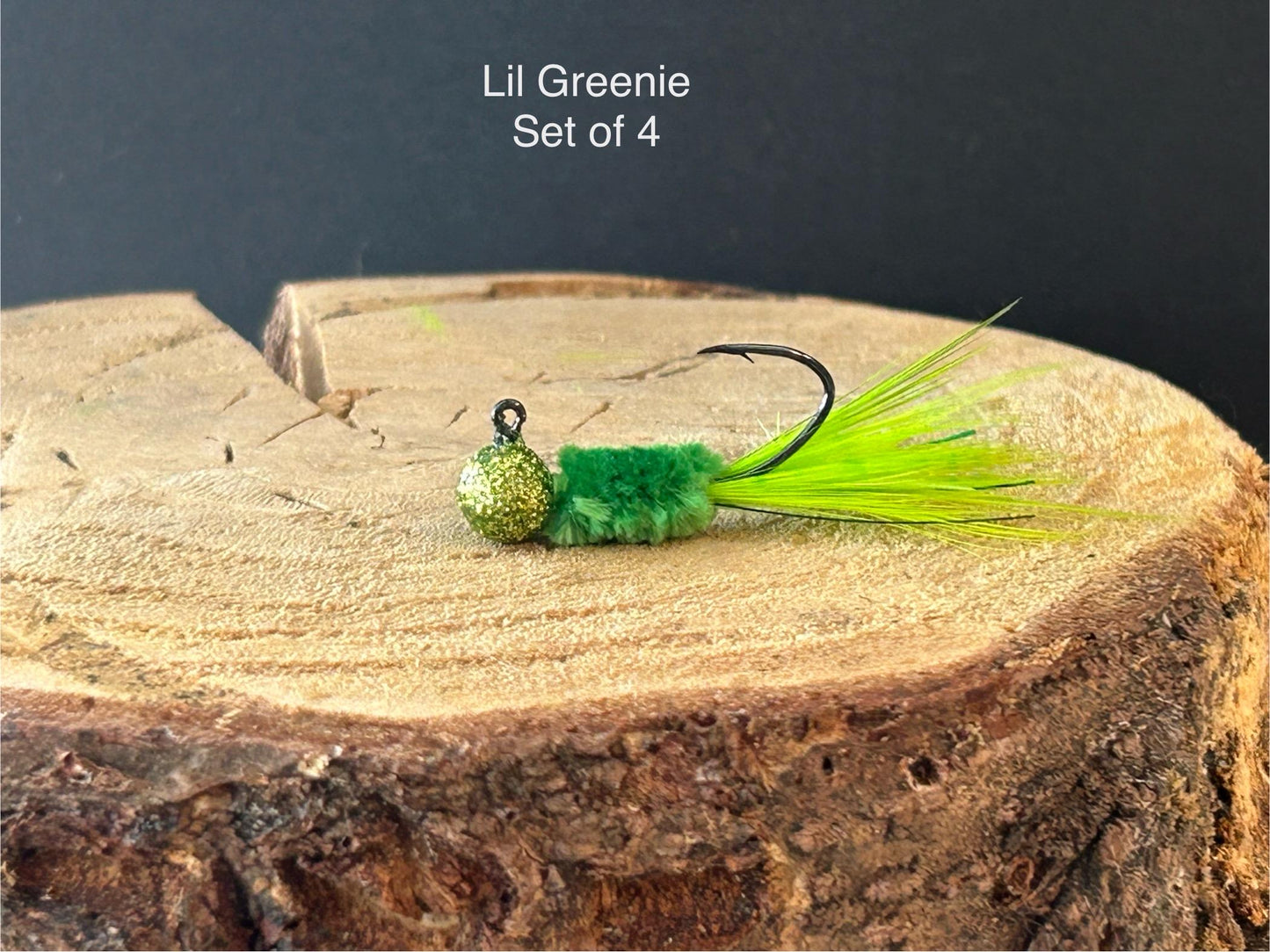 Hackle feather crappie jigs