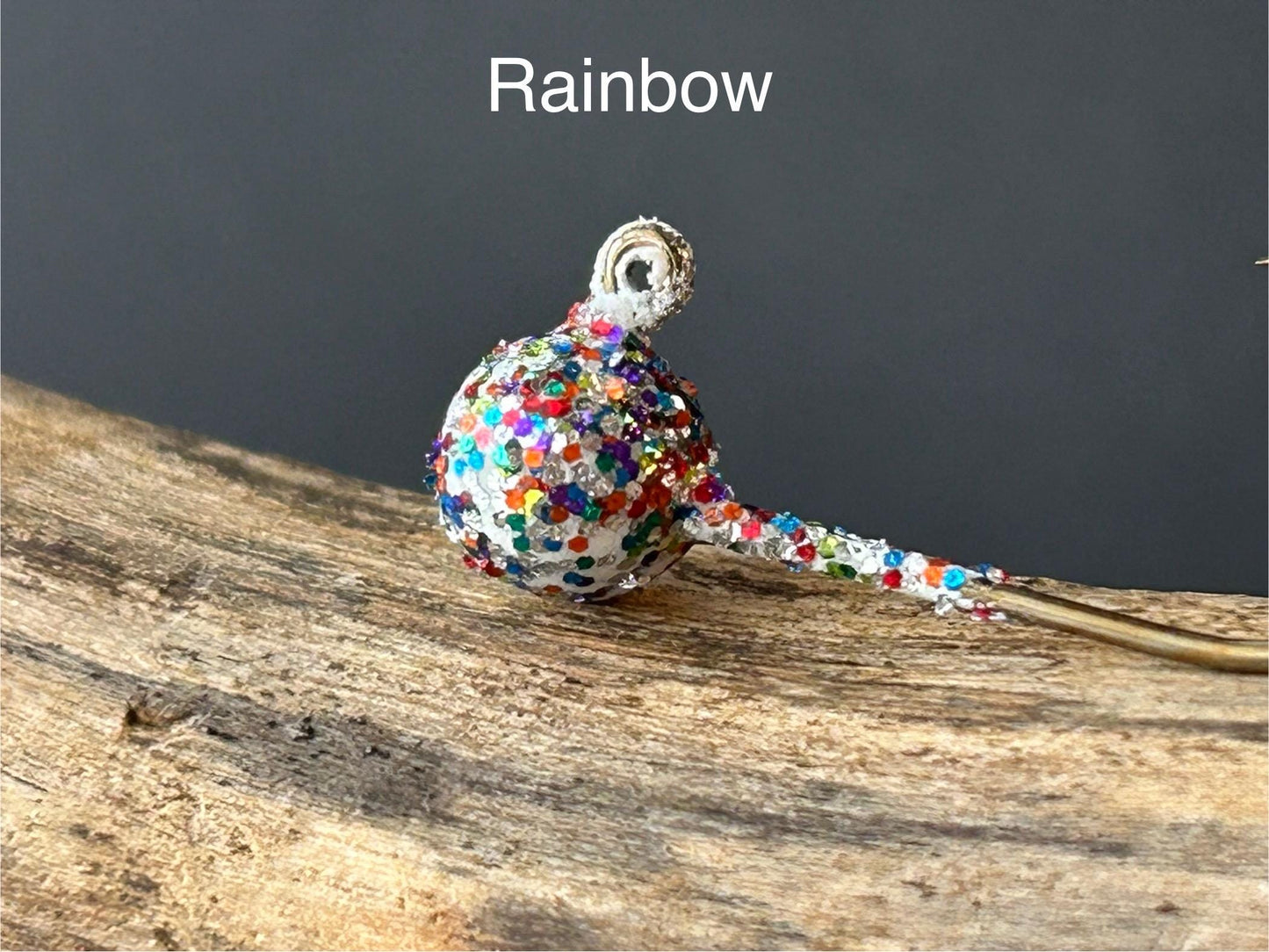 RAINBOW GLITTER ball jig heads