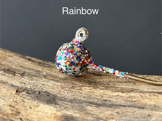 RAINBOW GLITTER ball jig heads