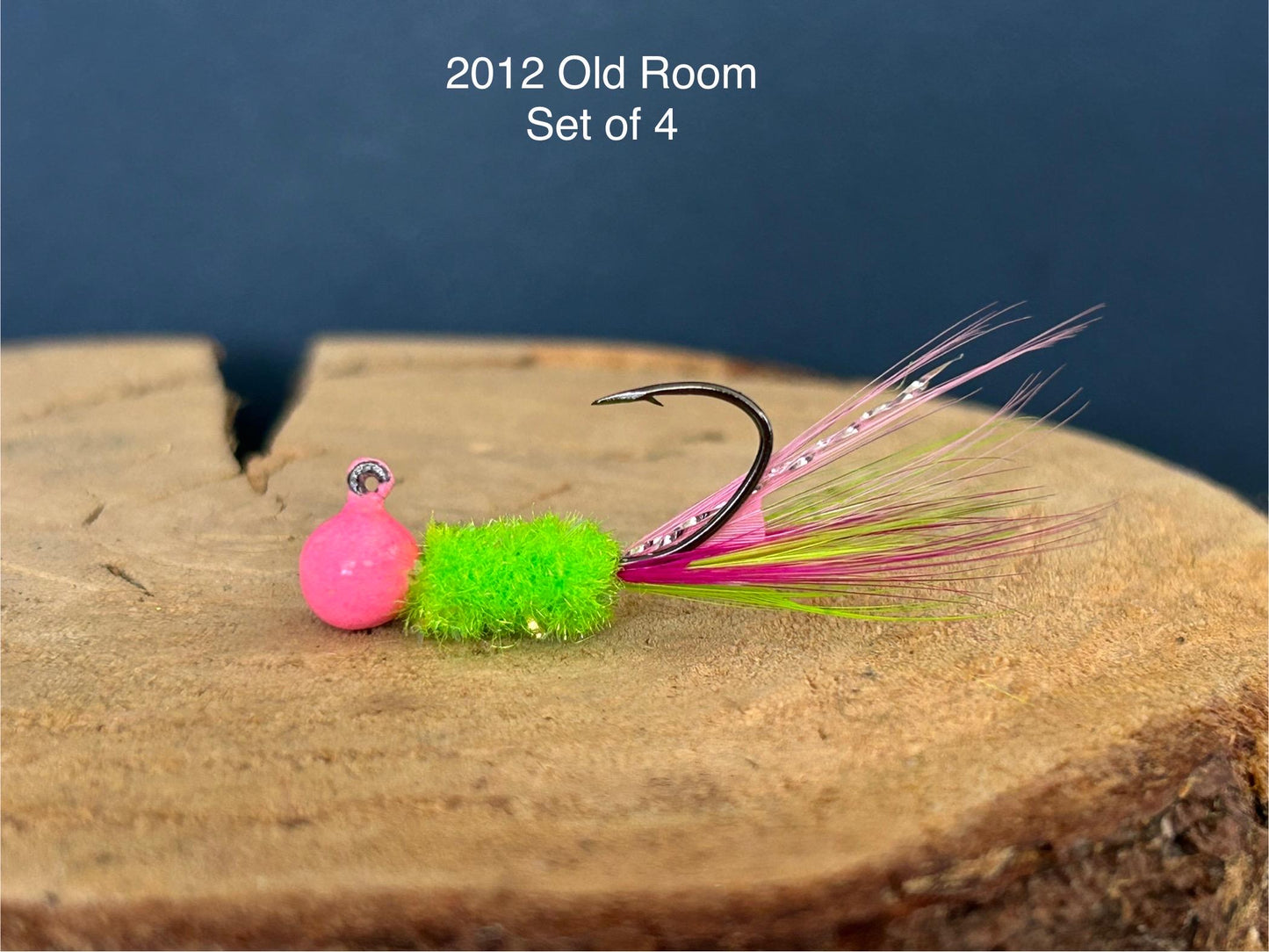 Hackle feather crappie jigs