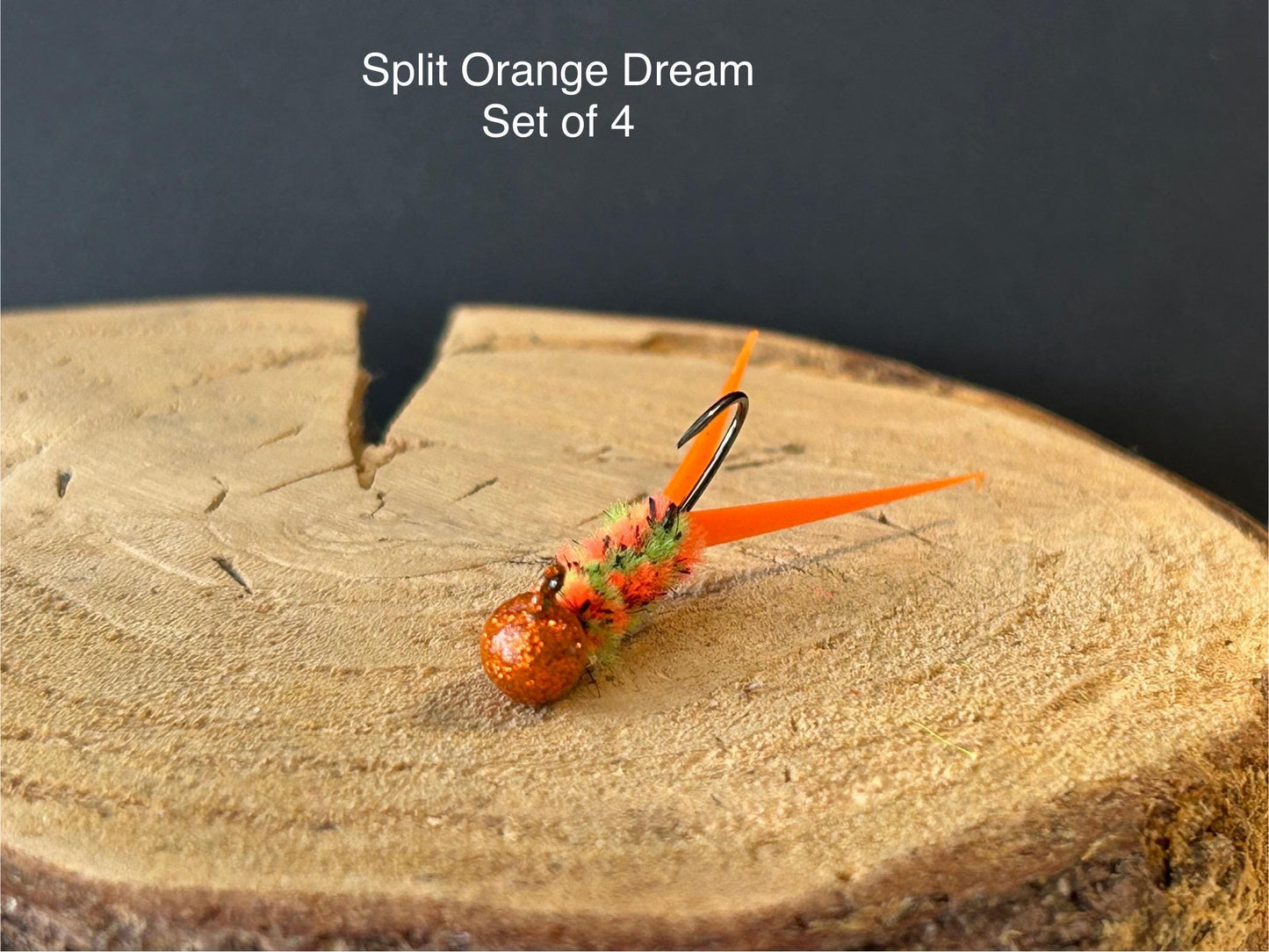 Split tail crappie jigs