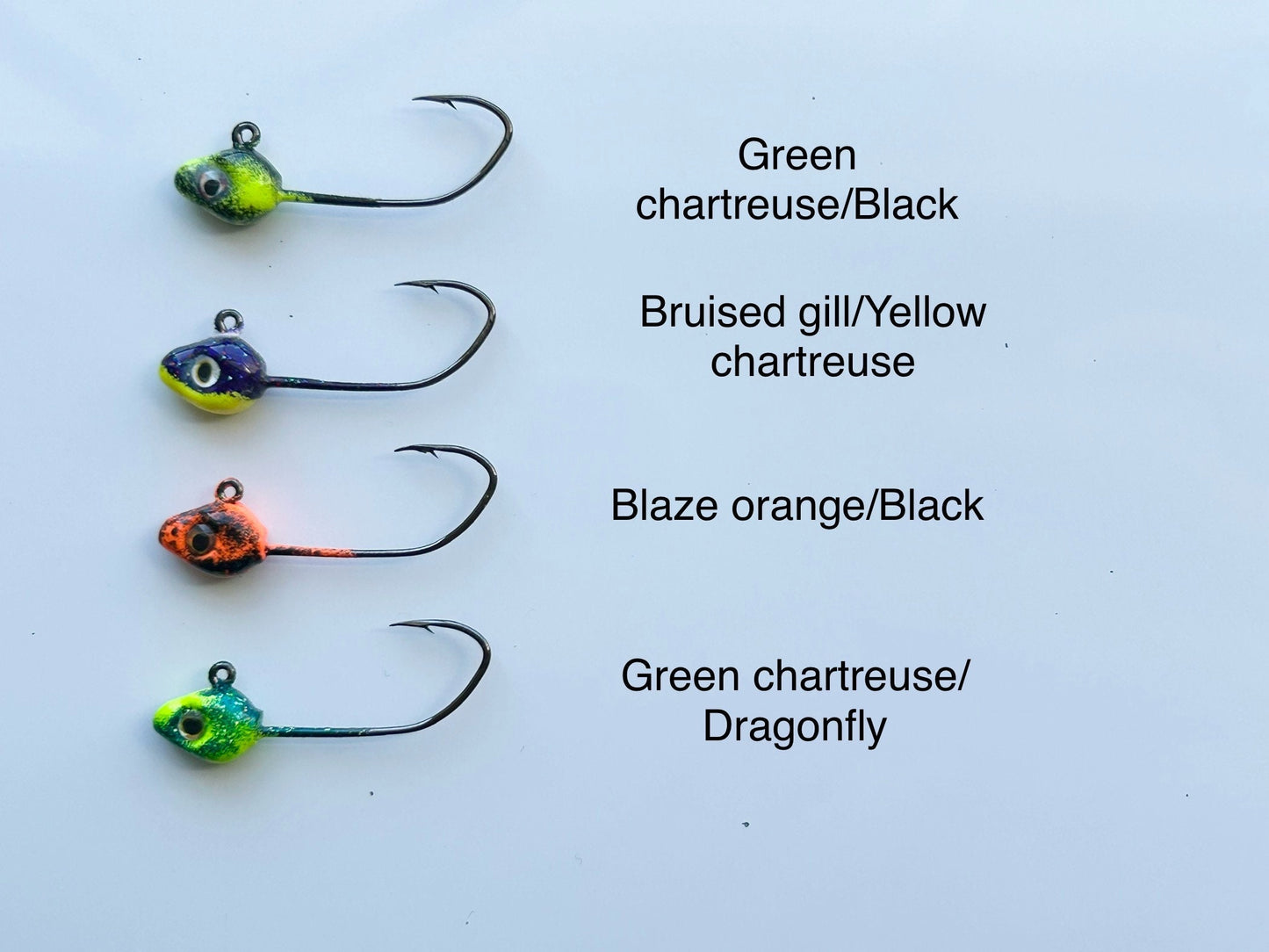 Minnow jig heads custom paint