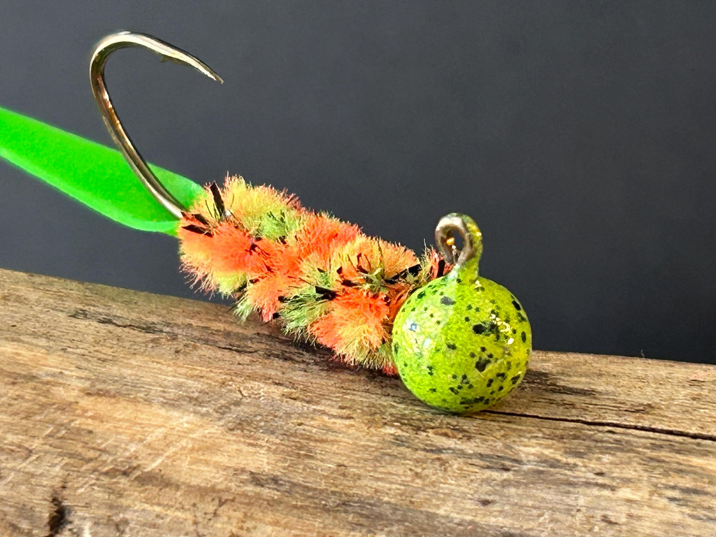 Wedge tail crappie jigs