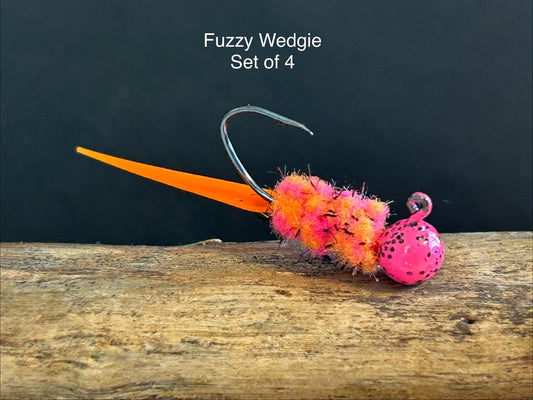 Wedge tail crappie jigs