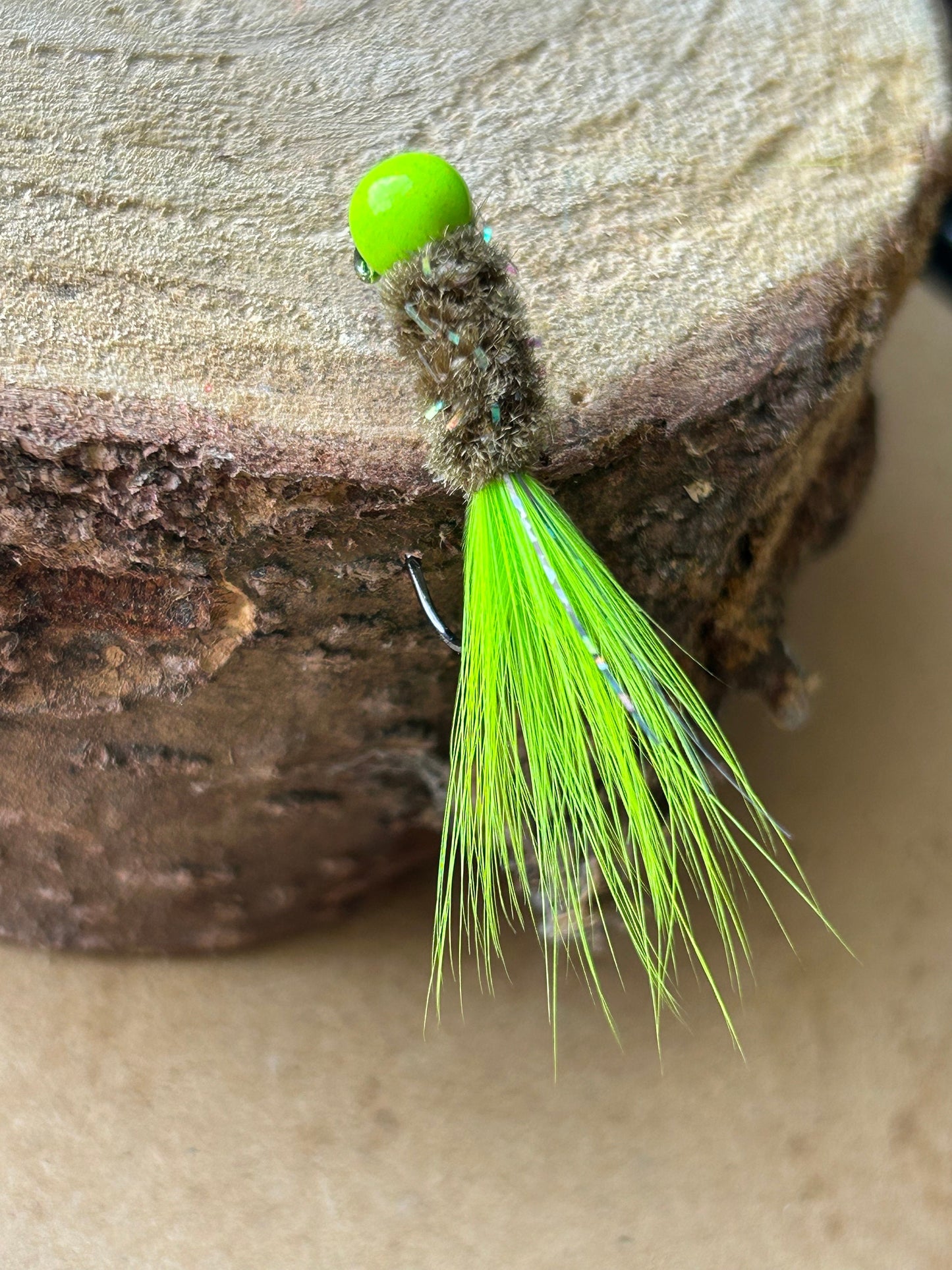 Hackle feather crappie jigs