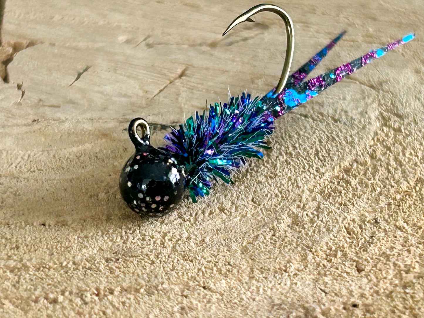 Split tail crappie jigs