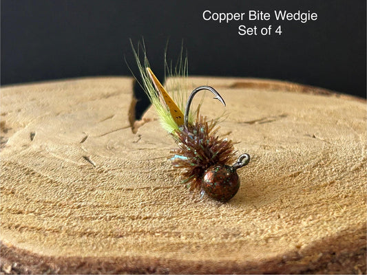 Wedge tail crappie jigs