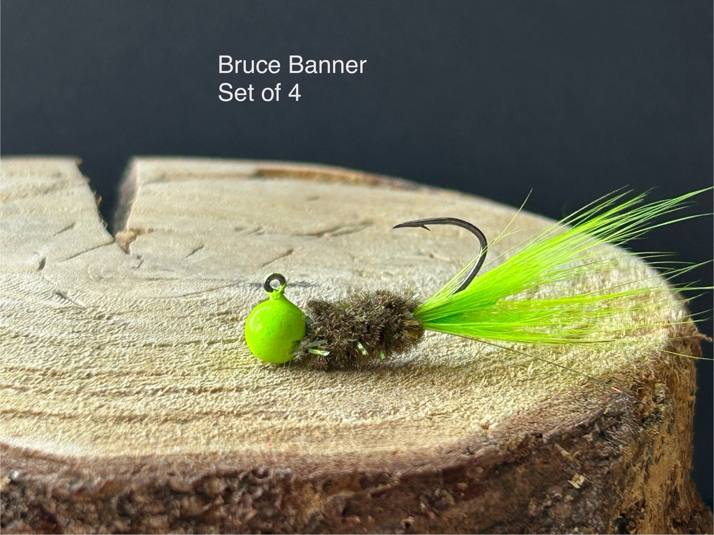 Hackle feather crappie jigs